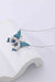 Butterfly Pendant Zircon Necklace